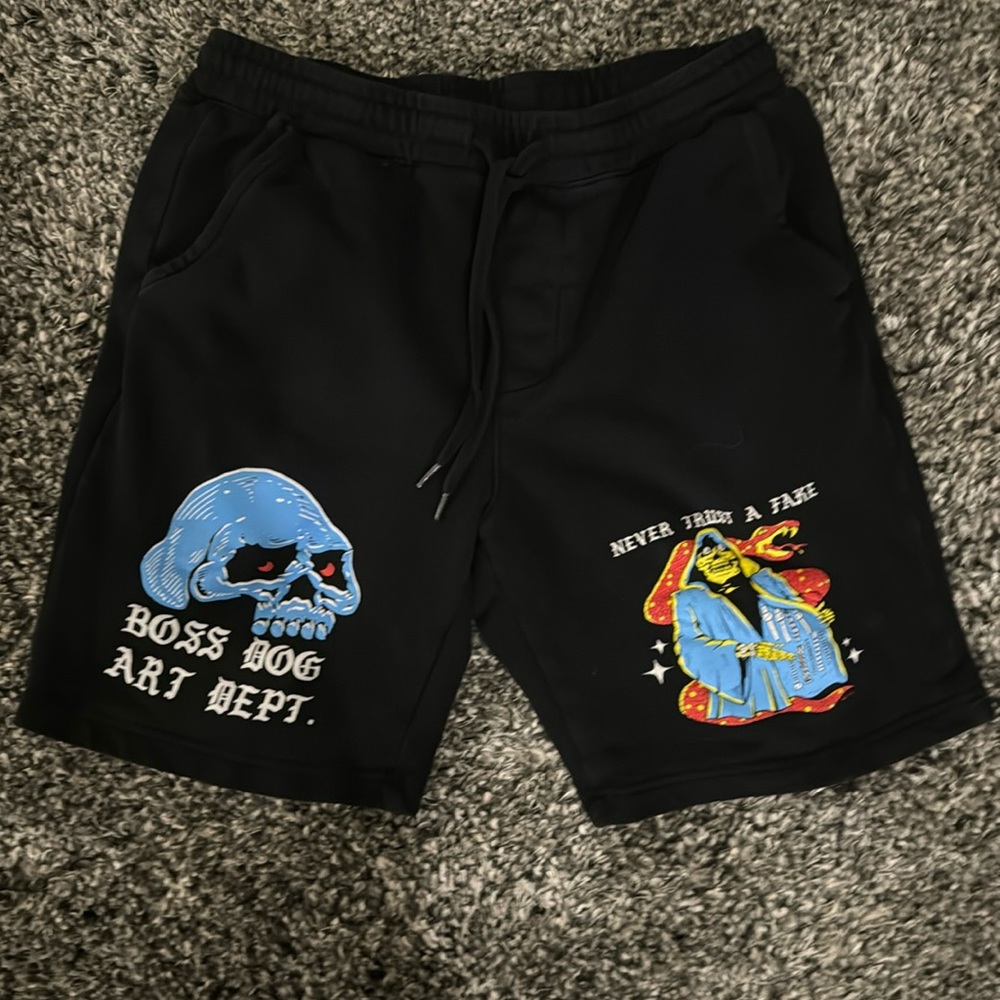 Men’s Boss Dog Art Department Fleece Shorts